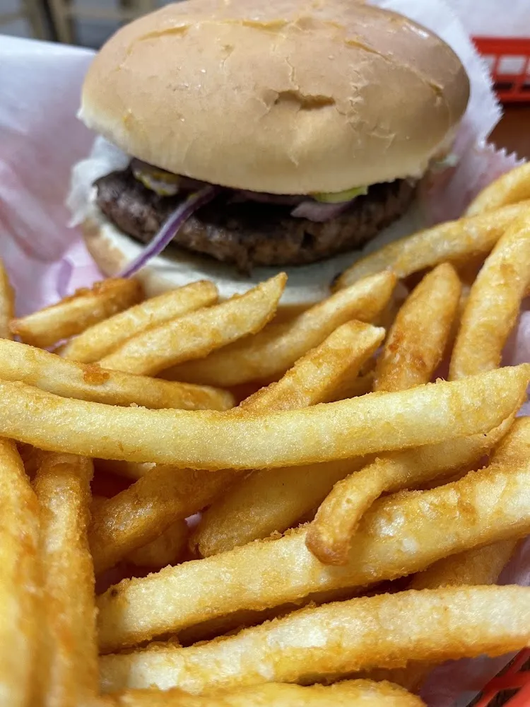 Cheese Burger with Fries