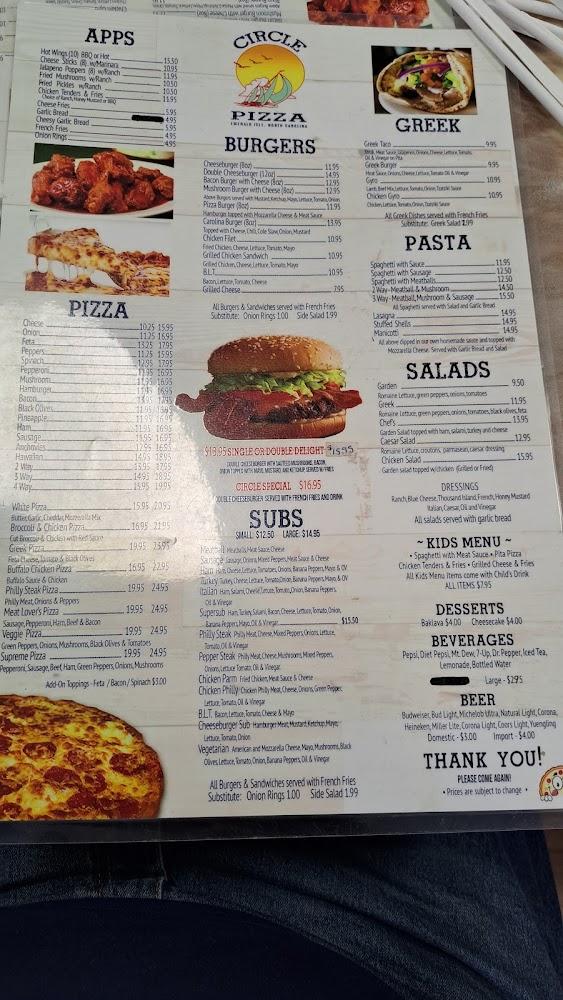 Circle Pizza and Subs Menu image 3
